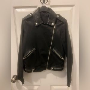 All saints leather jacket